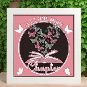 Just One More Chapter Shadow Box | Book Lover Gift & Reading Décor