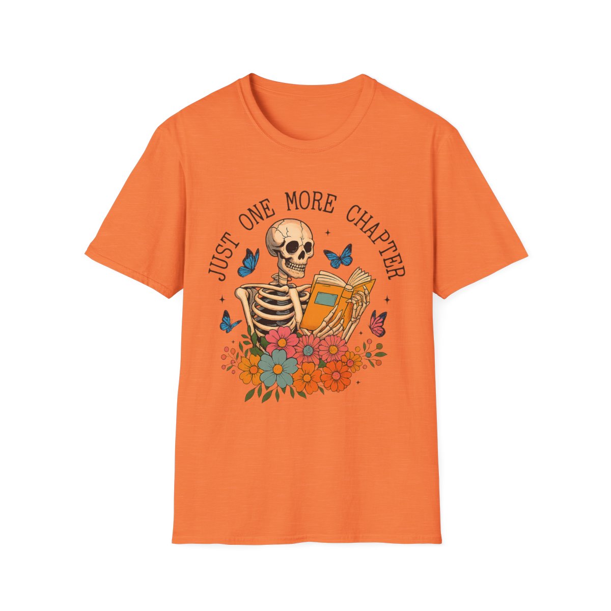 Just One More Chapter Skeleton Unisex T-Shirt - Image 4