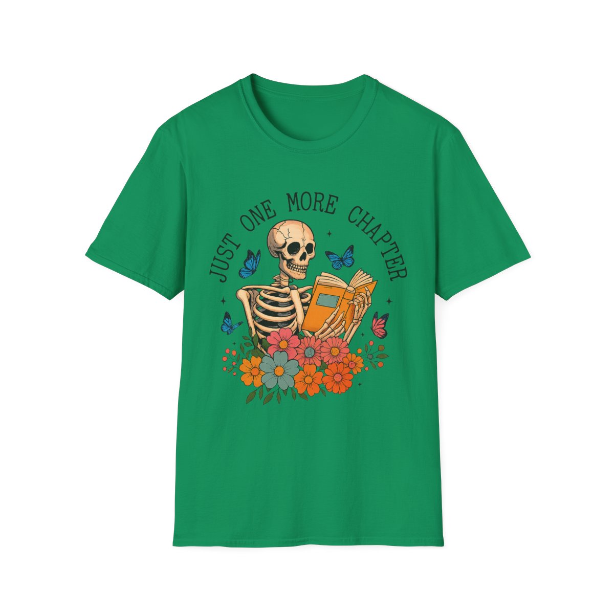 Just One More Chapter Skeleton Unisex T-Shirt - Image 7