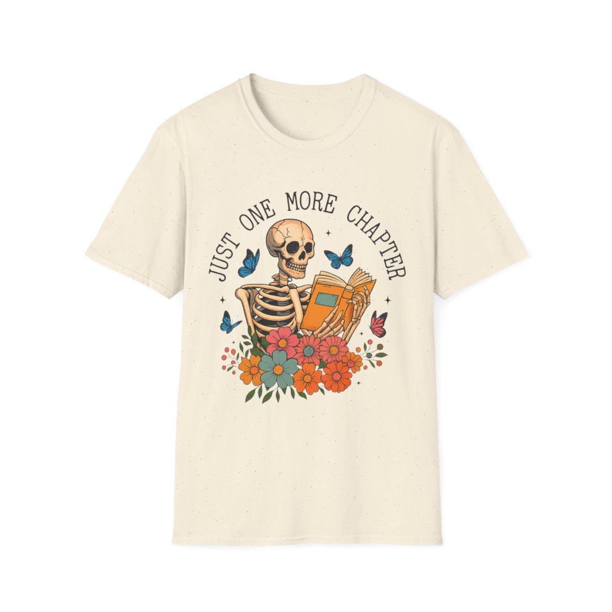 Just One More Chapter Skeleton Unisex T-Shirt - Image 8