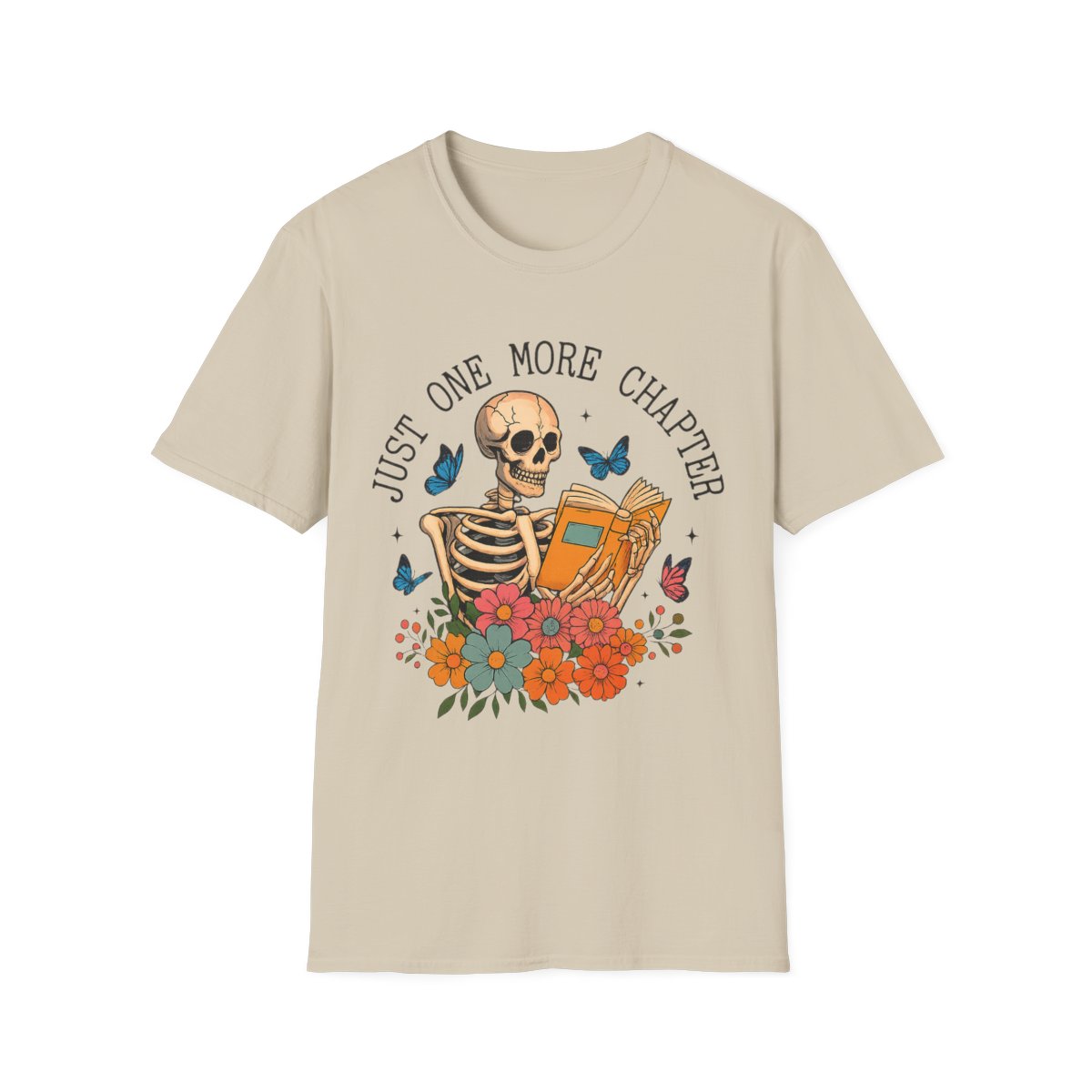Just One More Chapter Skeleton Unisex T-Shirt - Image 9