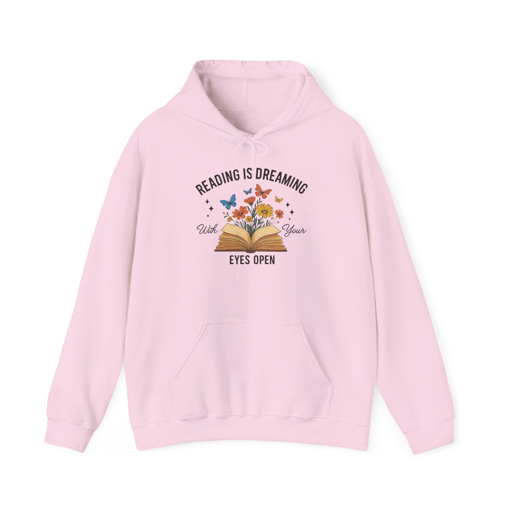 “Reading Is Dreaming with Your Eyes Open” Unisex Hoodie - Image 7