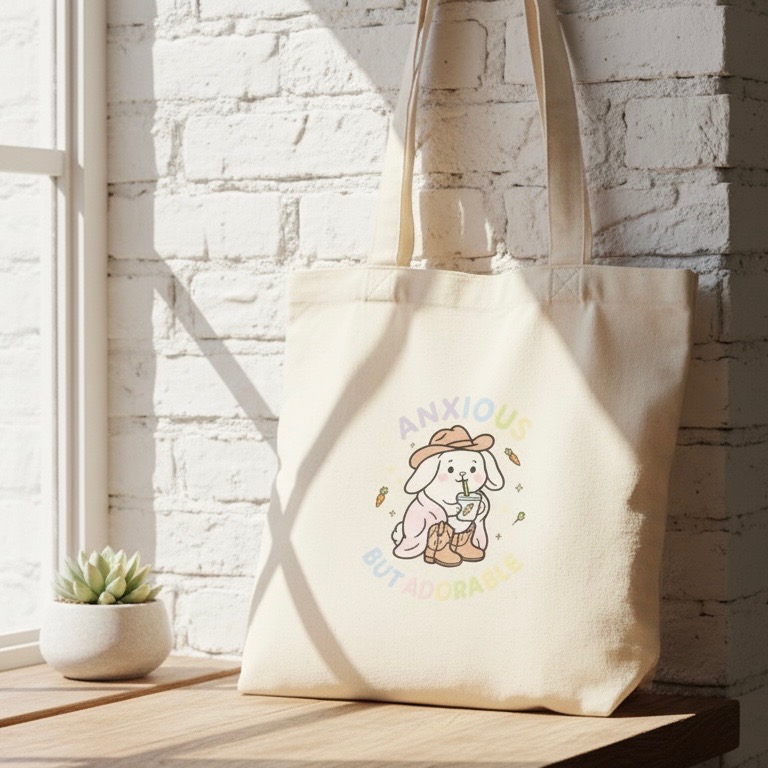 Cotton Reusable Tote Bag For Book Lovers With Design, Lightweight, Eco-Friendly, Gift-Ready - Image 3