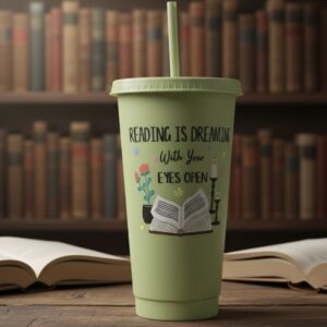 24oz Book Lover Tumbler – For the Ones Who Read Their Way Home