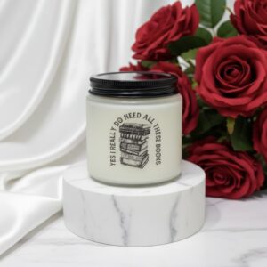 3.5oz Christmas Book Lover Candle Classic Scent for Cozy Readers & Holiday Bookworms