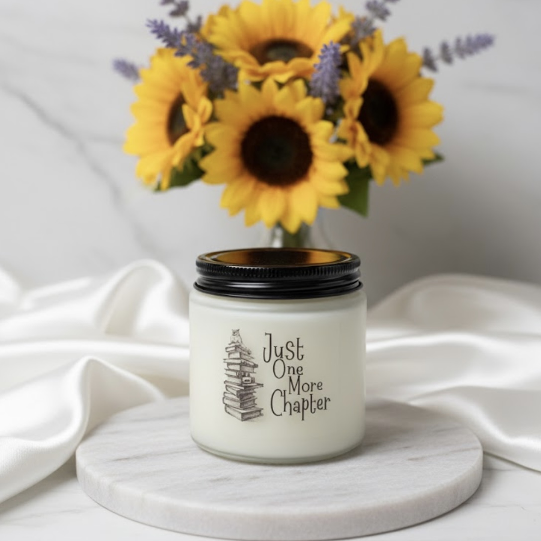 3.5oz Christmas Book Lover Candle Classic Scent for Cozy Readers & Holiday Bookworms - Image 3