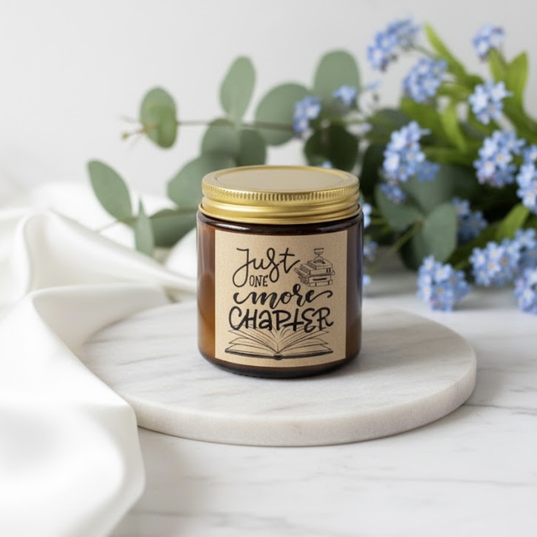3.5oz Book Scented Soy Candle For the Hearts That Feel at Home in Stories
