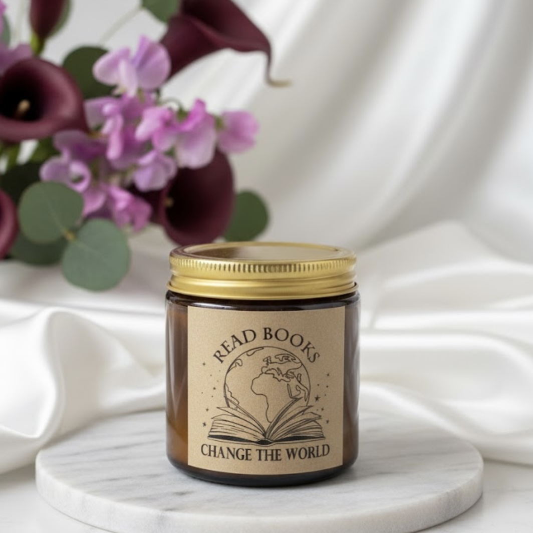 3.5oz Book Scented Soy Candle For the Hearts That Feel at Home in Stories - Image 3