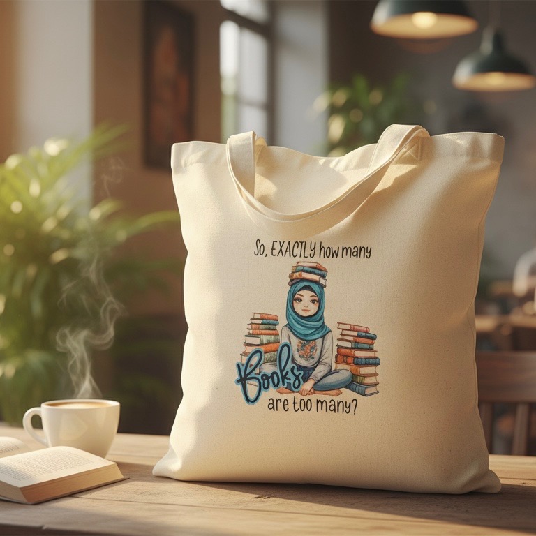 Cotton Reusable Tote Bag For Book Lovers With Design, Lightweight, Eco-Friendly, Gift-Ready - Image 6