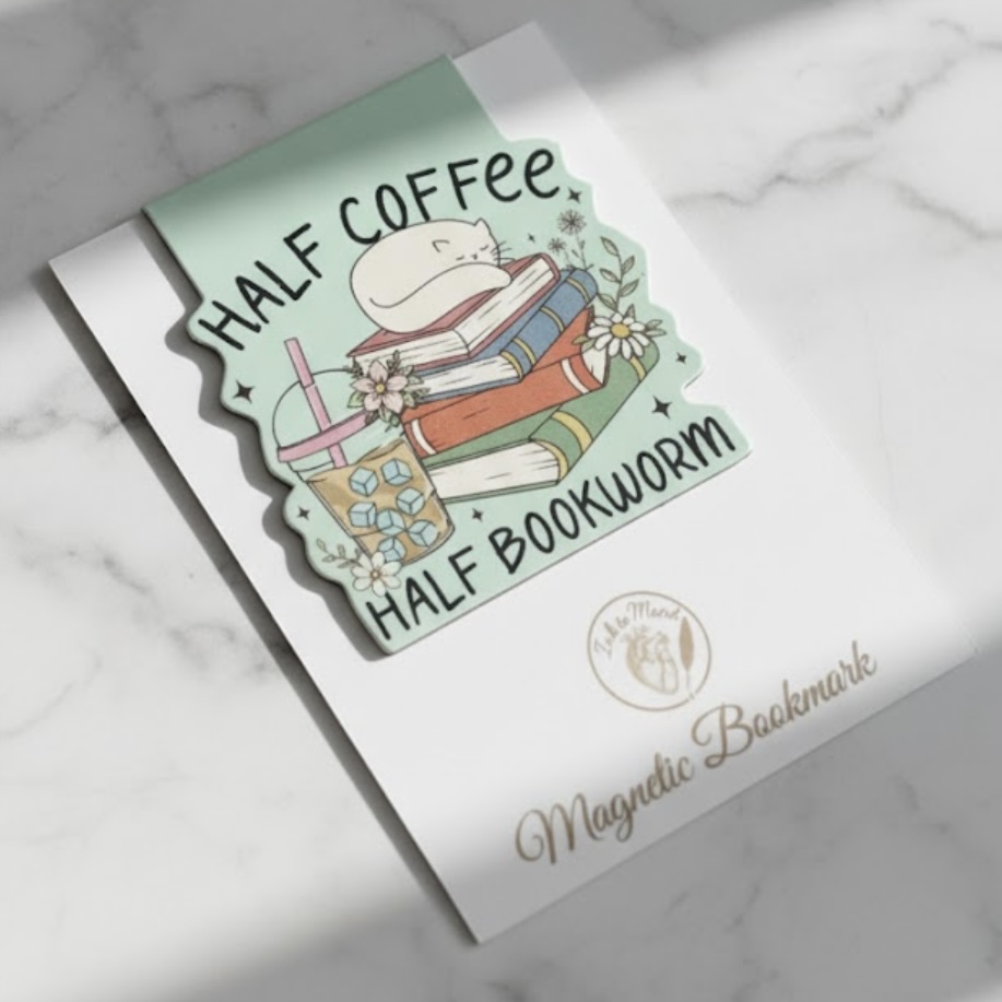 Magnetic Bookmark Aesthetic Book Lover Page Marker in Multiple Designs & Colors