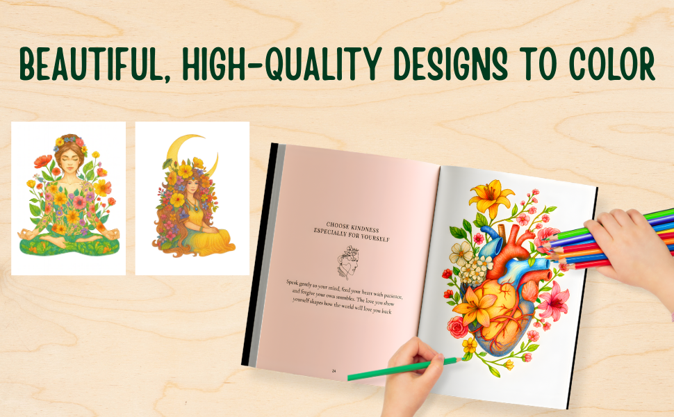 Calm Chaos: Stress Relief, Anxiety, Self-Care & Mindfulness Coloring for Adults Relaxation | A Calming Experience for Women Seeking Inner Peace - Image 2