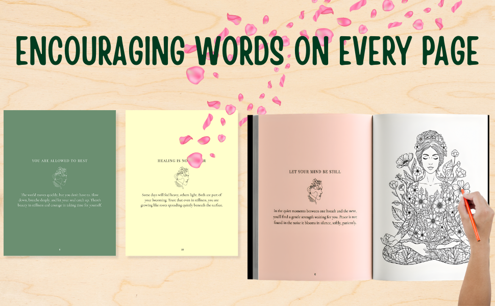 Calm Chaos: Stress Relief, Anxiety, Self-Care & Mindfulness Coloring for Adults Relaxation | A Calming Experience for Women Seeking Inner Peace - Image 3