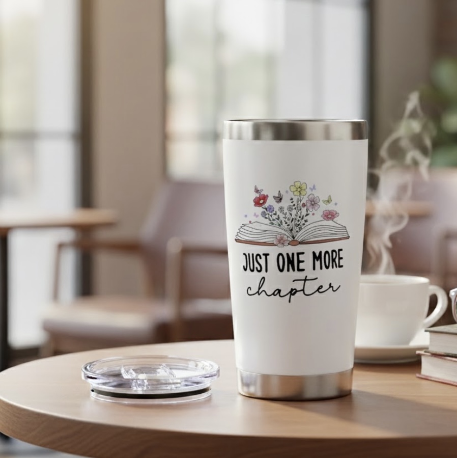 Deluxe Book Lover Gift Box Cozy Reading Essentials Tote + Tumbler Bundle - Image 7