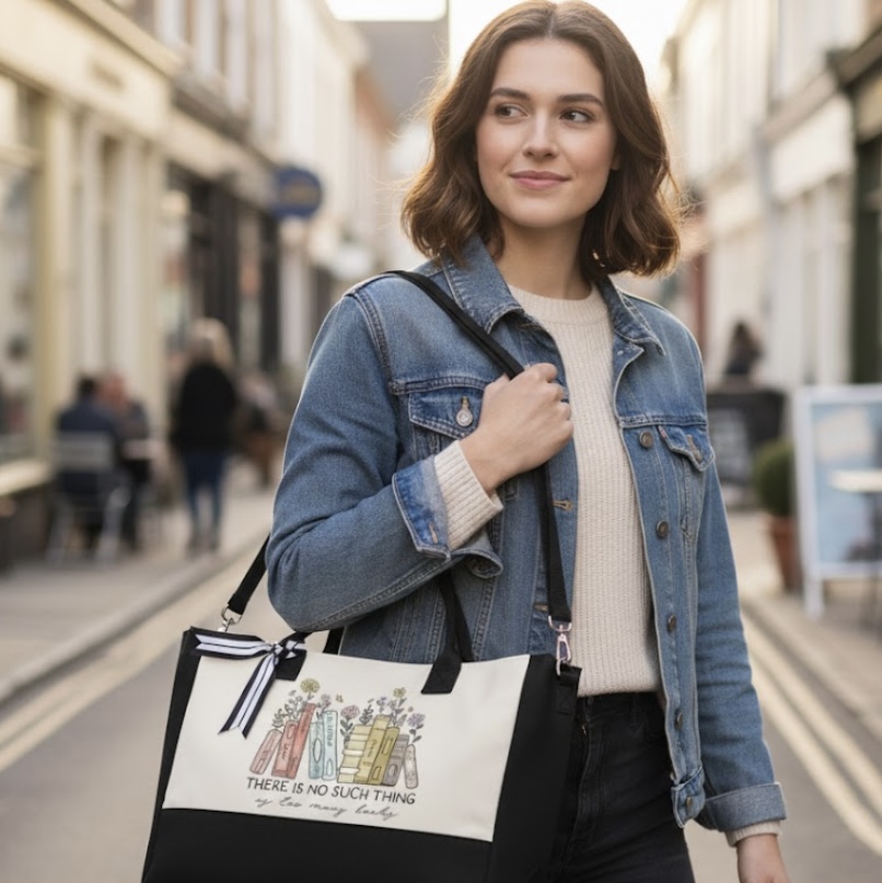 Deluxe Book Lover Gift Box Cozy Reading Essentials Tote + Tumbler Bundle - Image 11