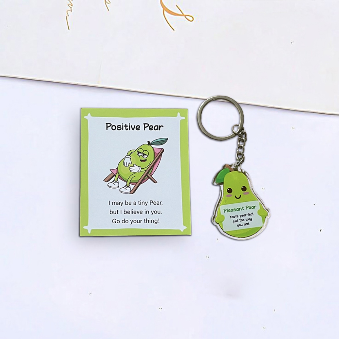 Emotional Support Keychain Gift Set Cute Positive Affirmation Charms with Matching Cards for Students, Coworkers, Teachers & Friends - Image 8