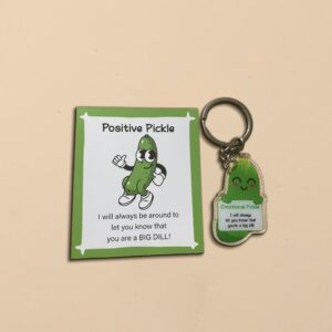 Emotional Support Keychain Gift Set with Positive Affirmation Charms