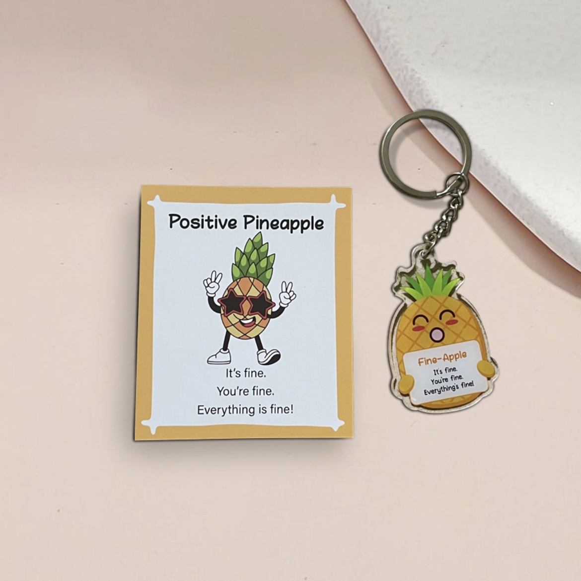 Emotional Support Keychain Gift Set Cute Positive Affirmation Charms with Matching Cards for Students, Coworkers, Teachers & Friends - Image 7