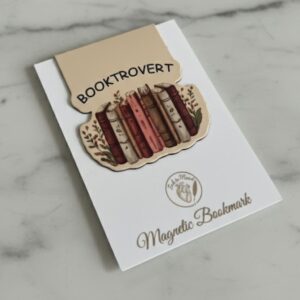 Magnetic Aesthetic Page Marker: “Booktrovert”