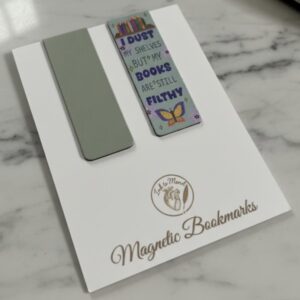 Magnetic Aesthetic Bookmark Set: Sage
