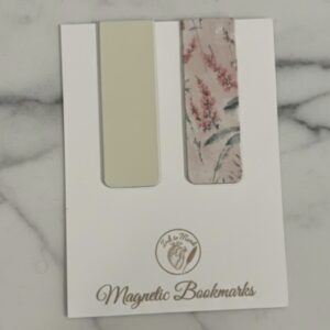 Magnetic Aesthetic Bookmark Set: Baja White