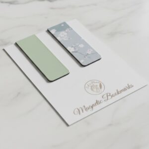 Magnetic Aesthetic Bookmark Set: Pistachio