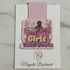 Magnetic Aesthetic Page Marker: “Hot Girls Read Books”
