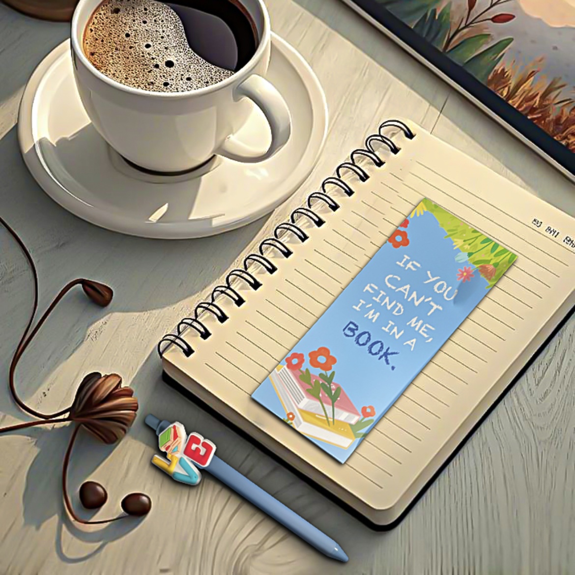 Bookmark & Pen Gift Set: "If You Can't Find Me, I'm In A Book" - Image 6