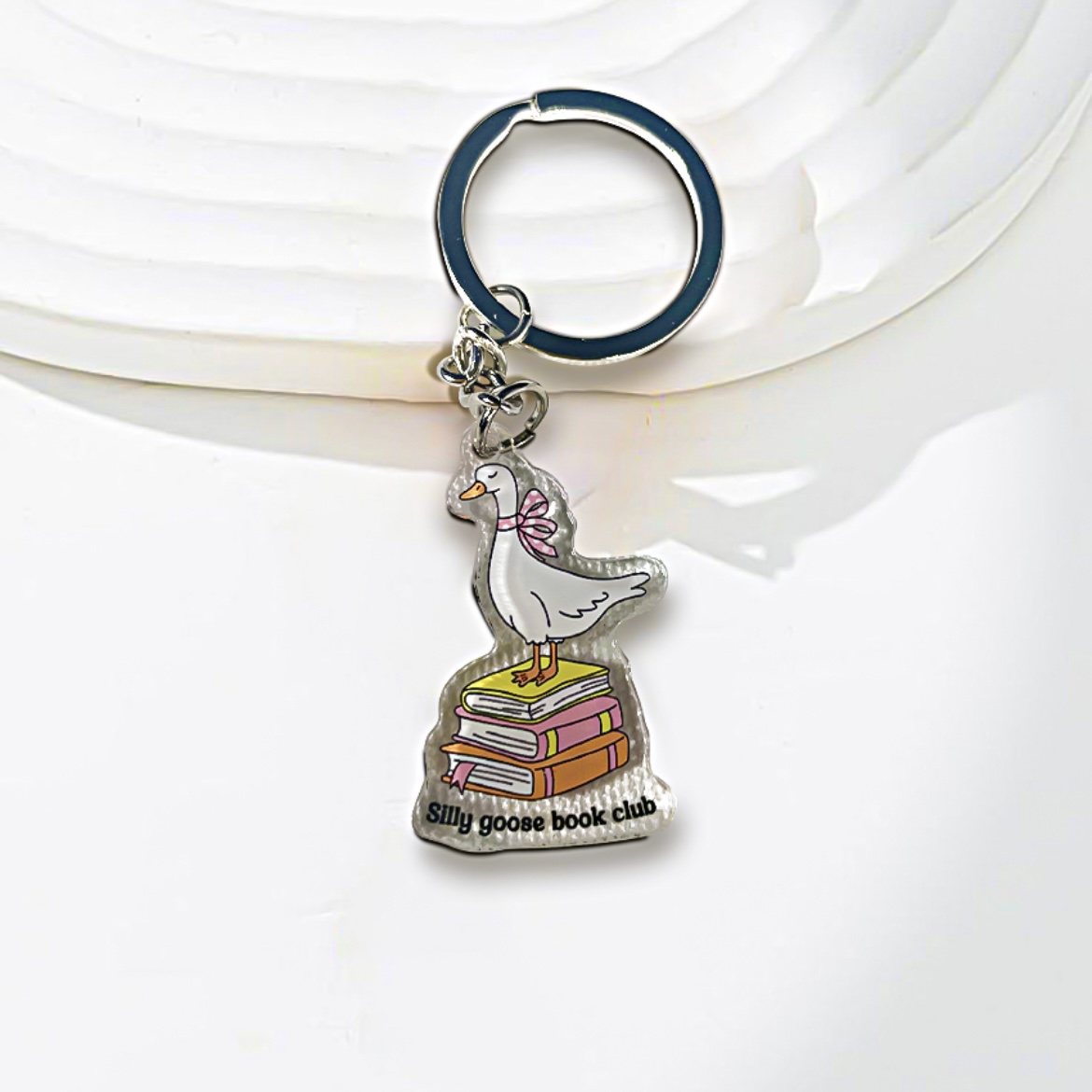 Cute Book Lover Acrylic Keychains - Image 4