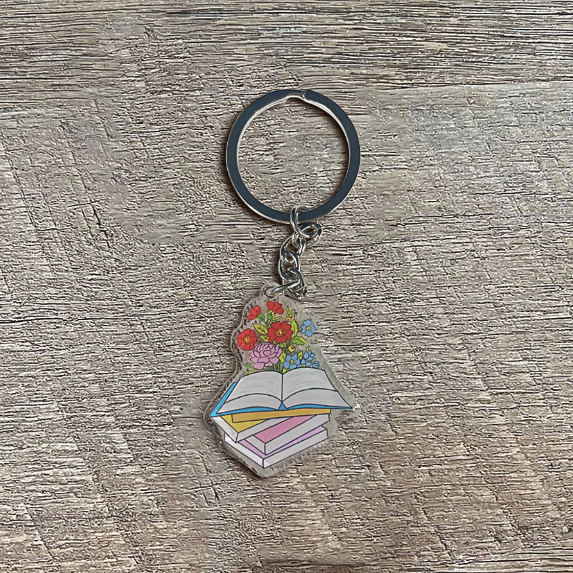 Cute Book Lover Acrylic Keychains - Image 6