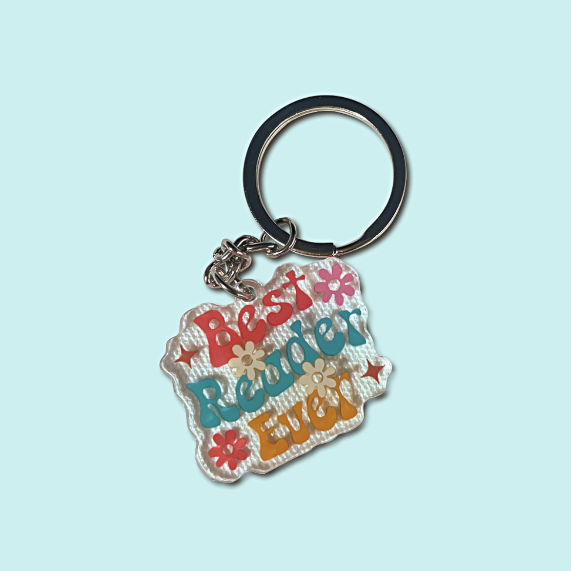 Cute Book Lover Acrylic Keychains - Image 8