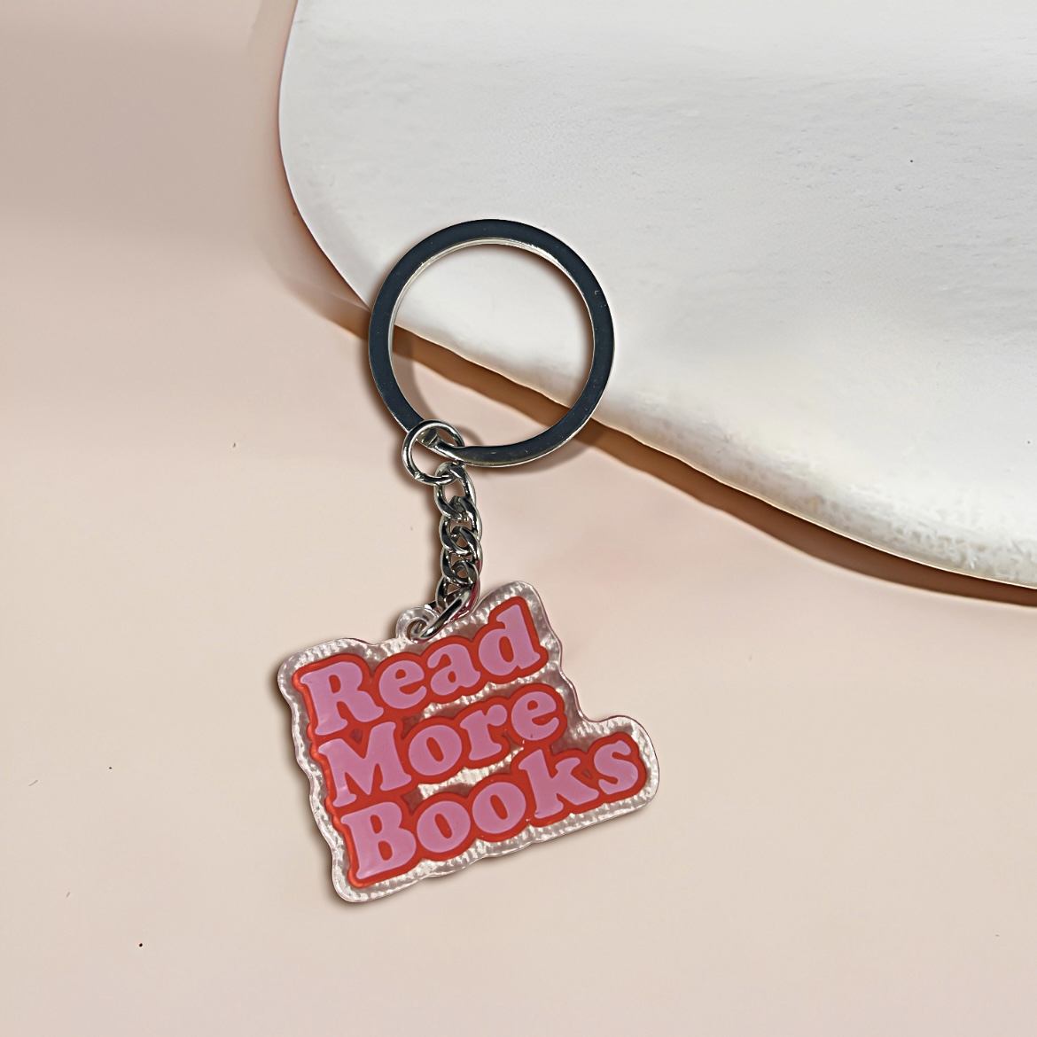 Cute Book Lover Acrylic Keychains - Image 9