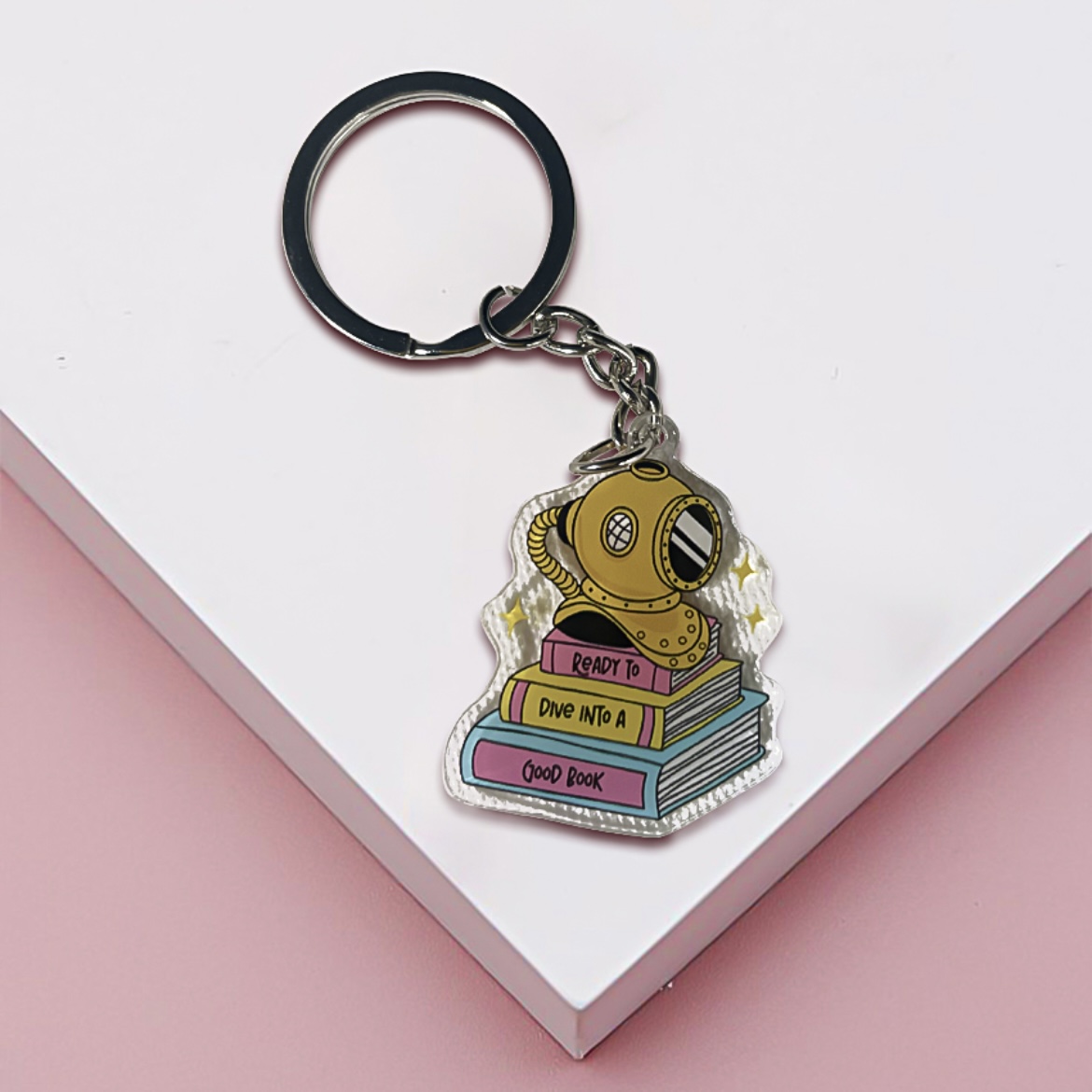 Cute Book Lover Acrylic Keychains - Image 11