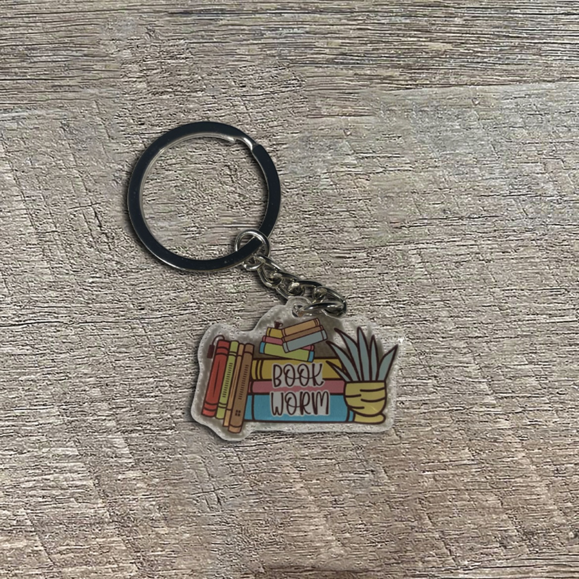 Cute Book Lover Acrylic Keychains - Image 12