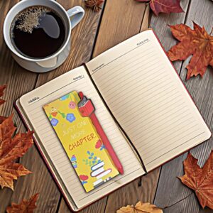 Bookmark & Pen Gift Set: "Just One More Chapter" Yellow