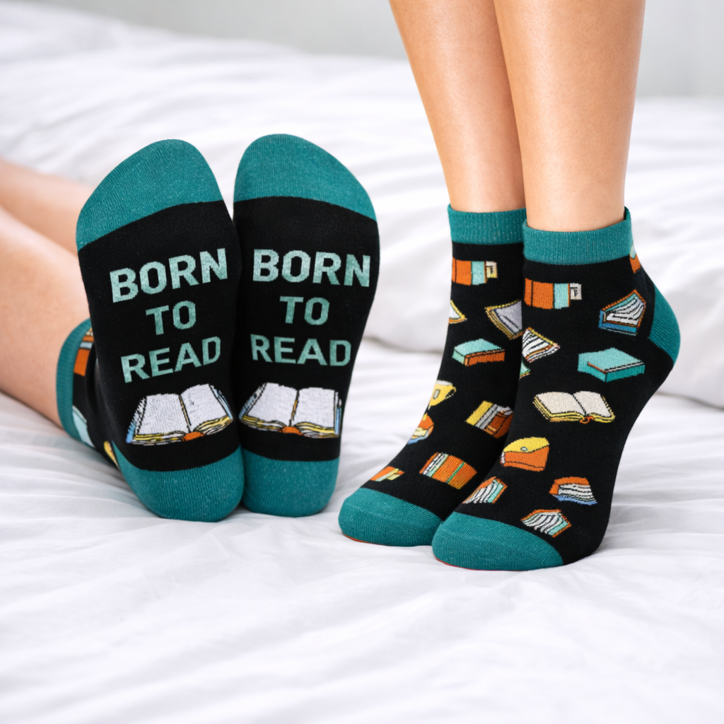 Book Lover Novelty Socks Funny Reading Quotes - Image 5