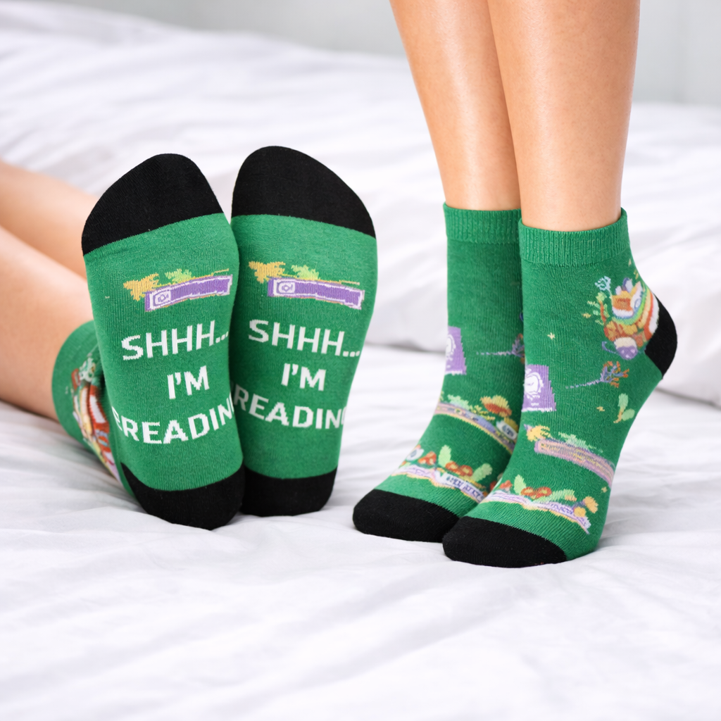 Book Lover Novelty Socks Funny Reading Quotes - Image 6