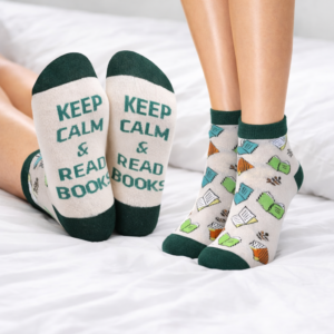 Book Lover Novelty Socks Funny Reading Quotes