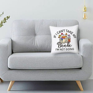 Book Lover Throw Pillow Cover Reading Quote Design