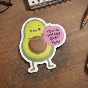 Cute Food Affirmation Stickers: Motivational Kawaii Decor