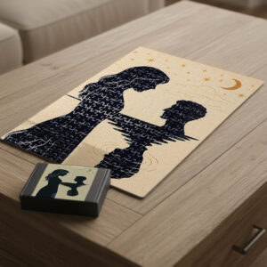 Moonlit Bond Art Puzzle: A Meditation on Trust & Togetherness