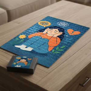 Quiet the Noise Art Puzzle: A Meditation on Healing & Inner Peace