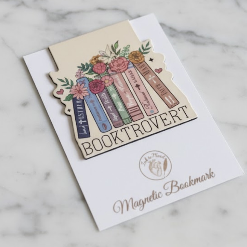 Magnetic Aesthetic Page Marker: "Booktrovert" - Image 3