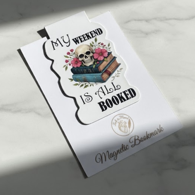 Magnetic Aesthetic Page Marker: Spooky Skeleton Design - Image 7