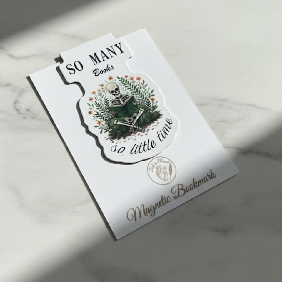 Magnetic Aesthetic Page Marker: Spooky Skeleton Design - Image 6
